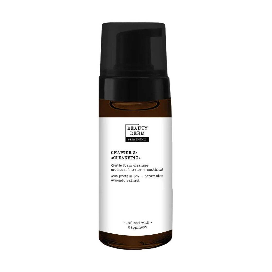 Ніжна пінка для вмивання BEAUTYDERM Skin Fiction Cleansing Gentle Foam з протеїнами вівса та церамідами, 150 мл