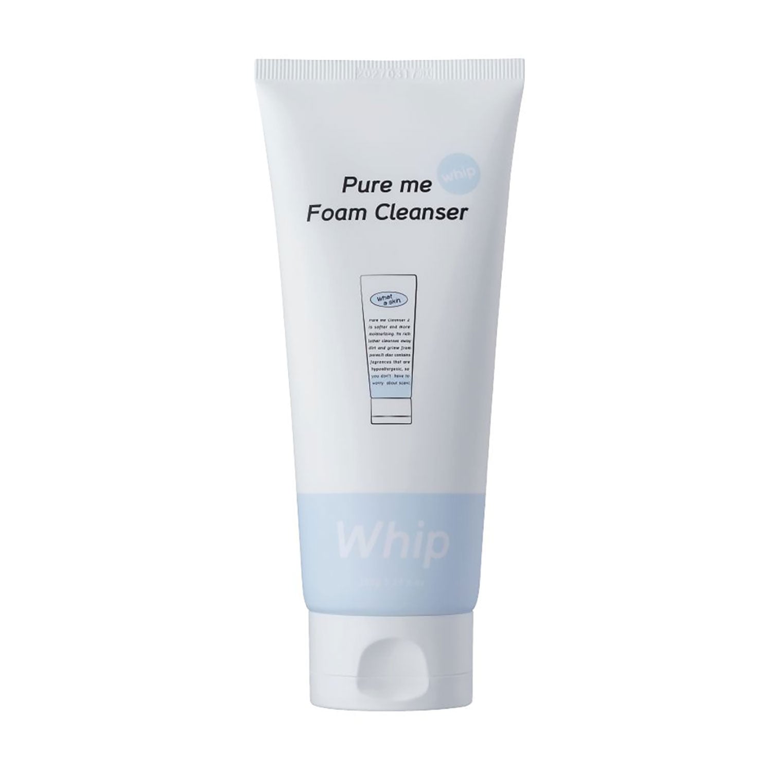 Очищувальна пінка для вмивання What a skin. Pure Me Whip Foam Cleanser, 150 мл