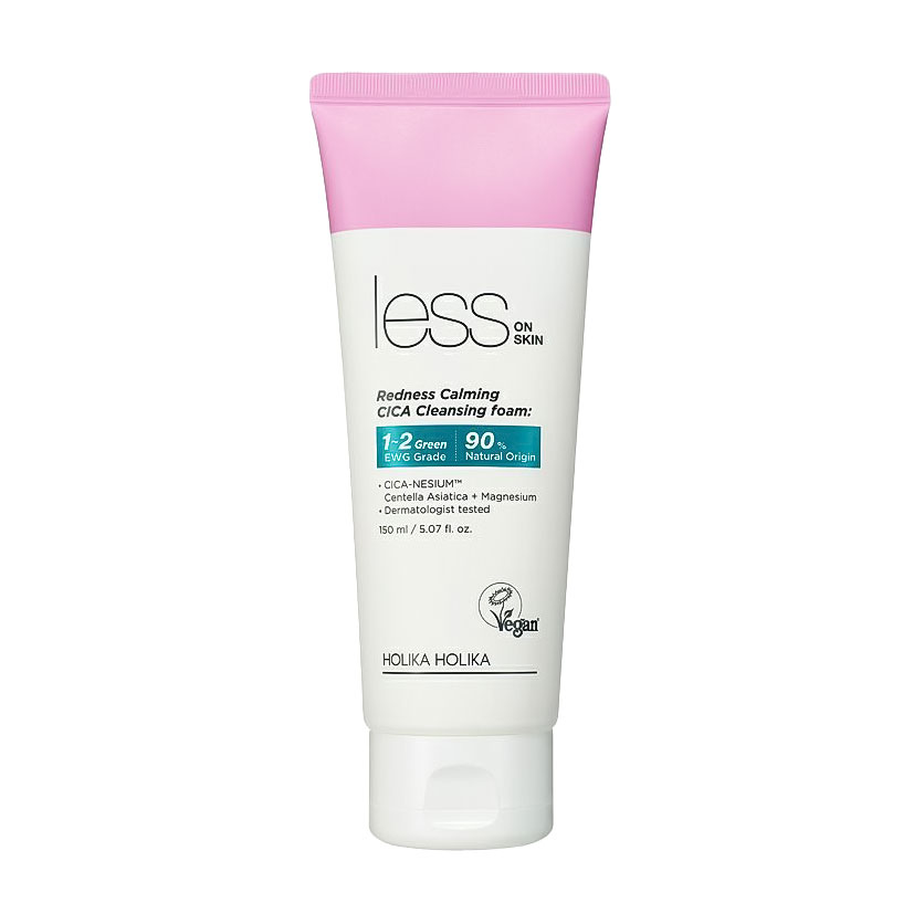 Пінка для вмивання Holika Holika Less on Skin Redness Calming Cleansing Foam з центелою, 150 мл